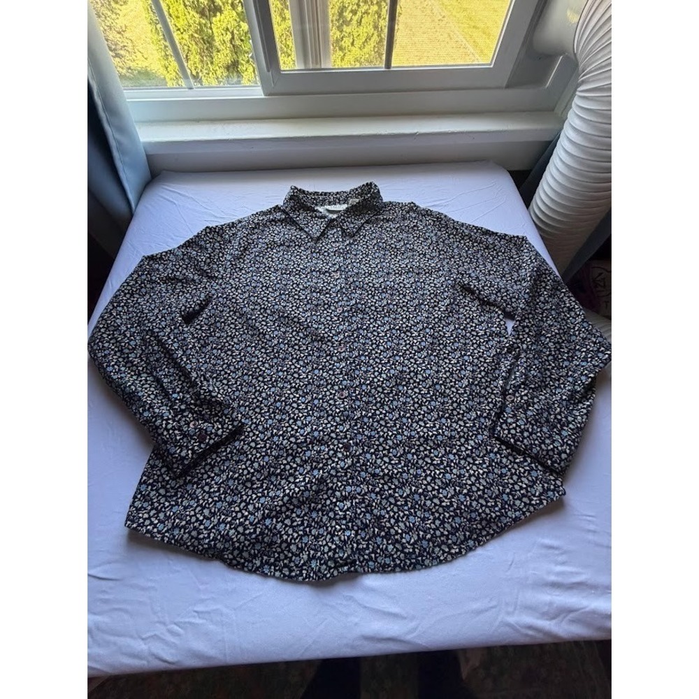 VTG Women's 100% cotton corduroy button-up shirt by Basic Editions - Size XL